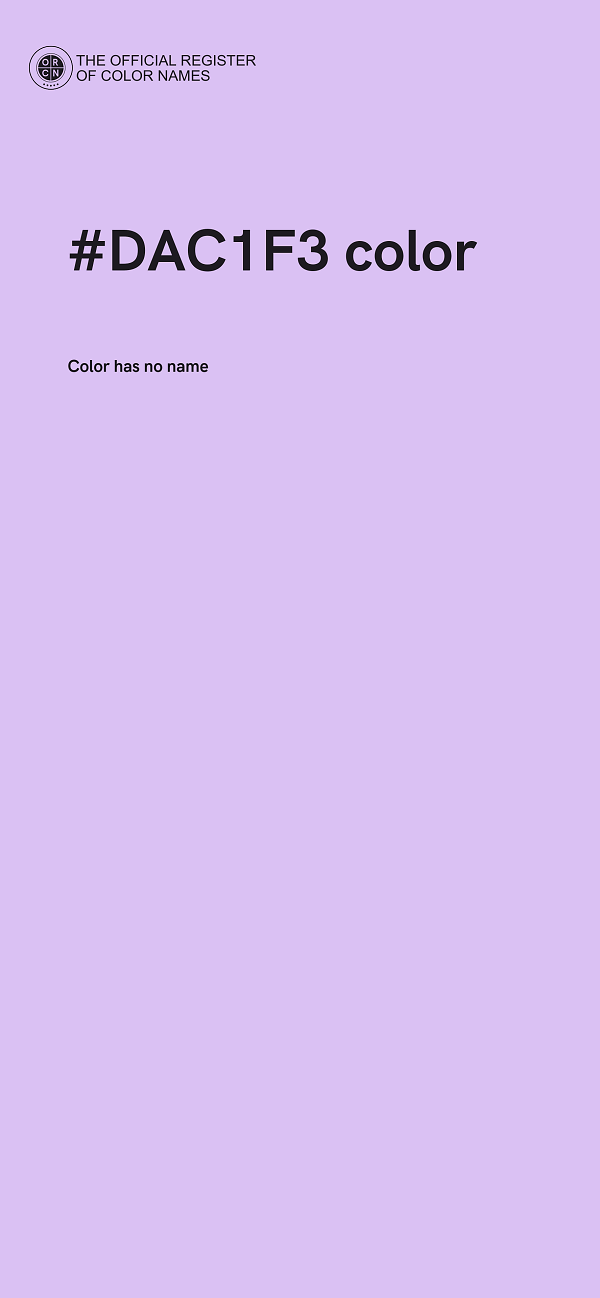#DAC1F3 color image