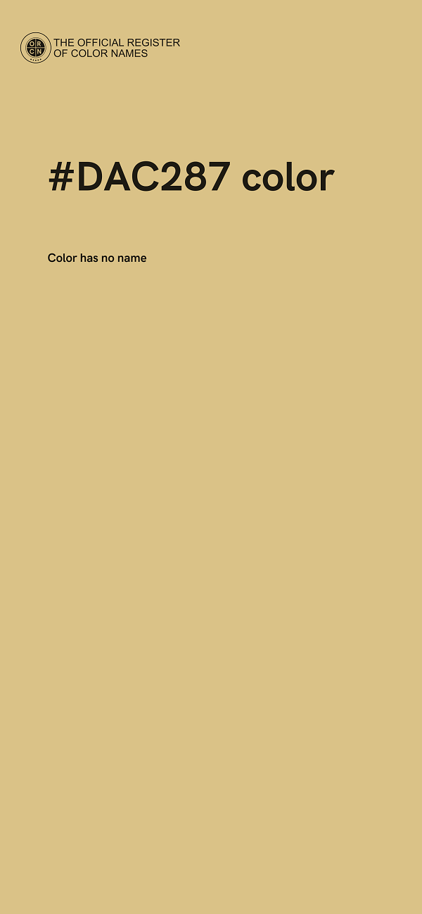 #DAC287 color image