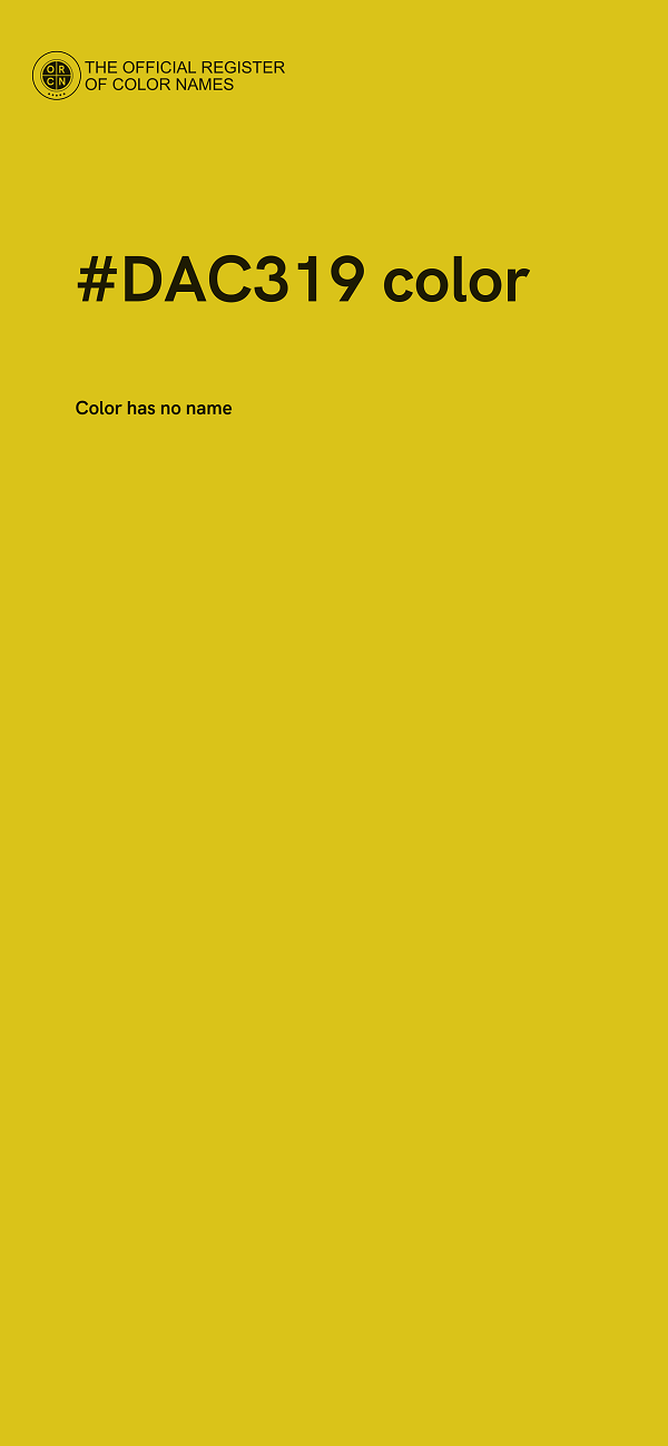 #DAC319 color image