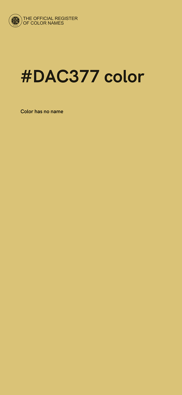 #DAC377 color image