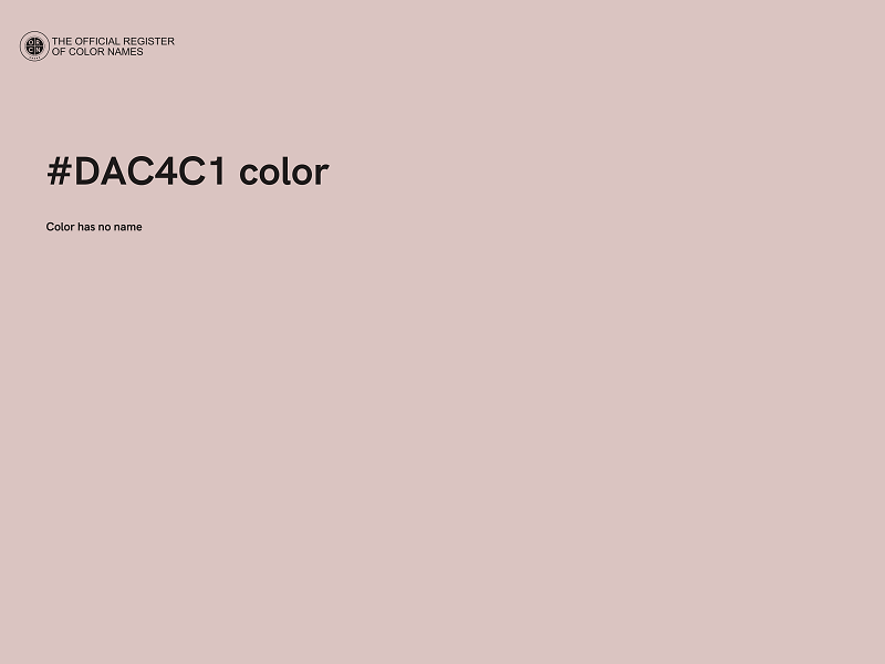 #DAC4C1 color image