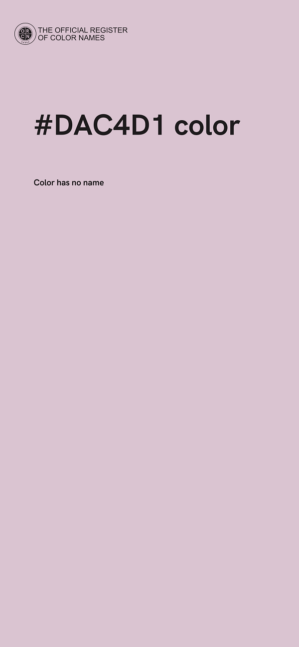 #DAC4D1 color image