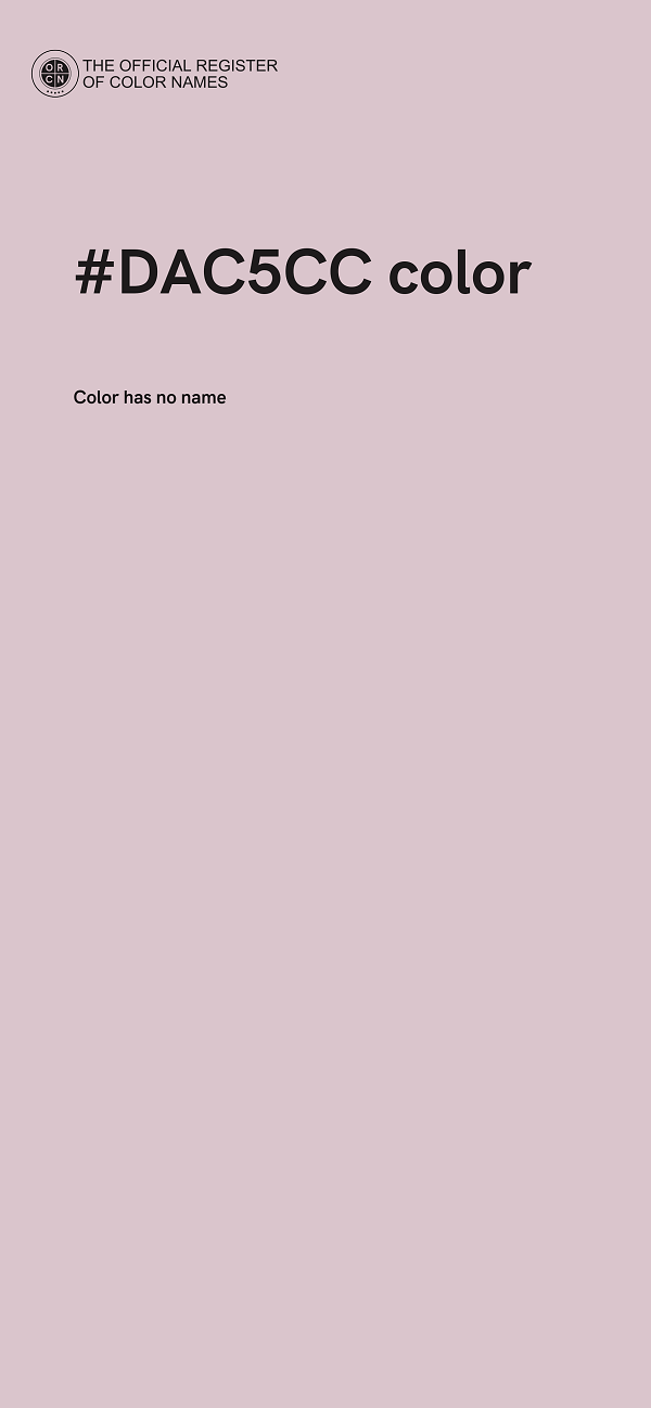 #DAC5CC color image