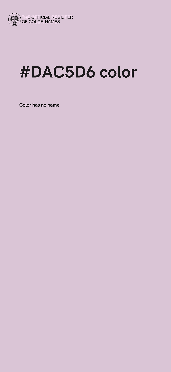 #DAC5D6 color image