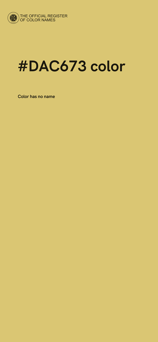 #DAC673 color image