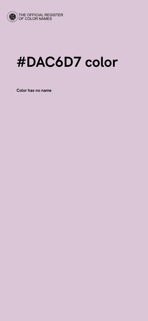 #DAC6D7 color image