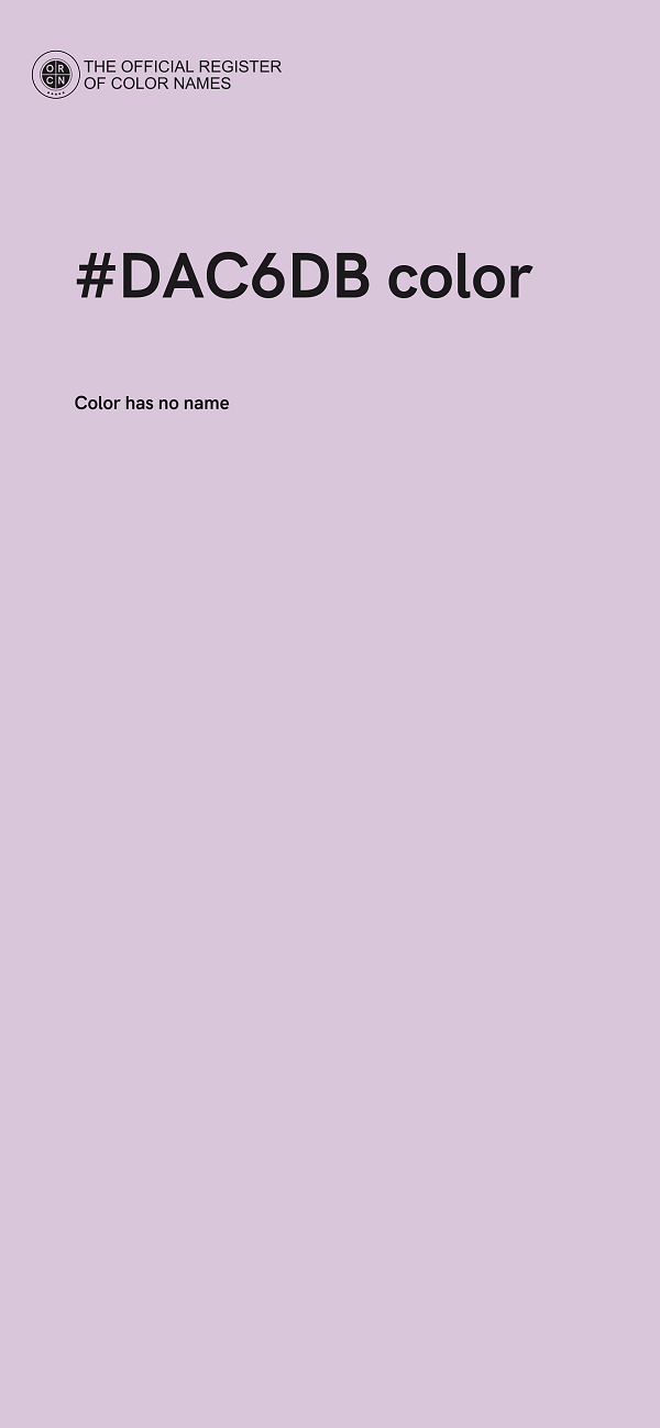 #DAC6DB color image
