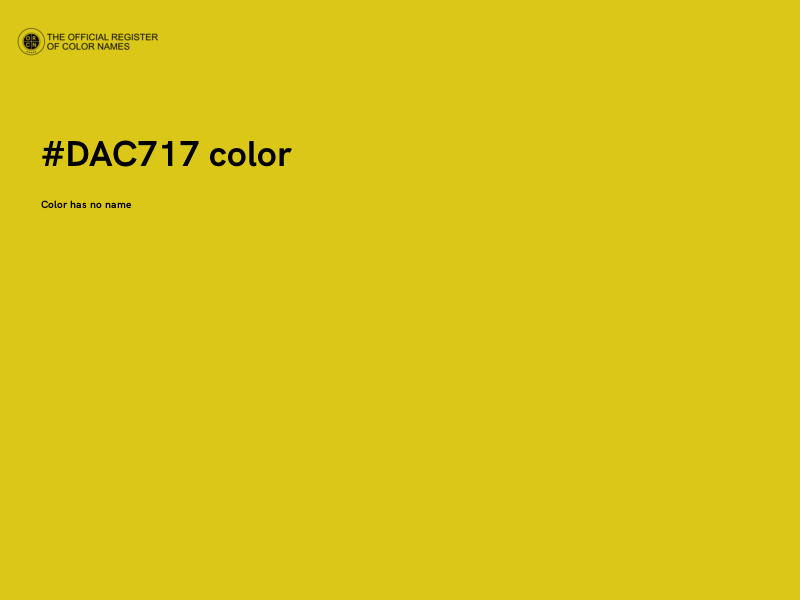 #DAC717 color image