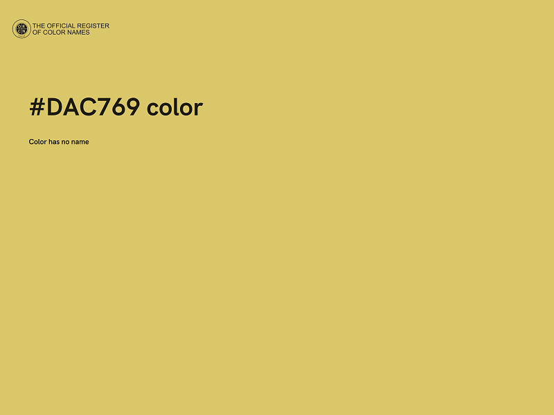 #DAC769 color image