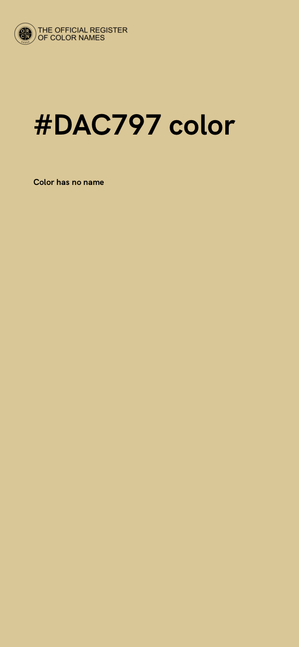 #DAC797 color image