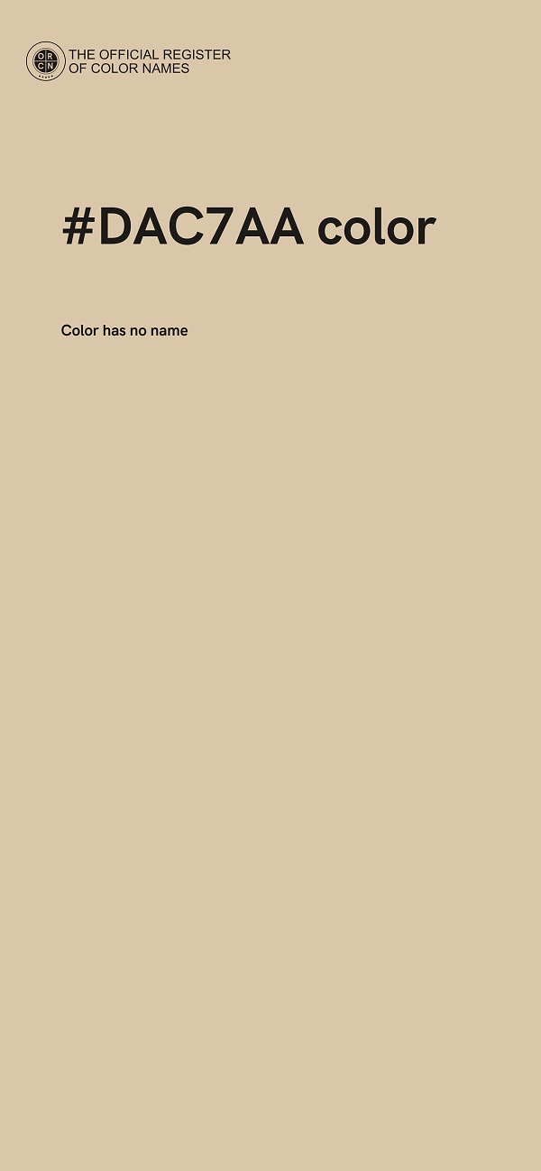 #DAC7AA color image