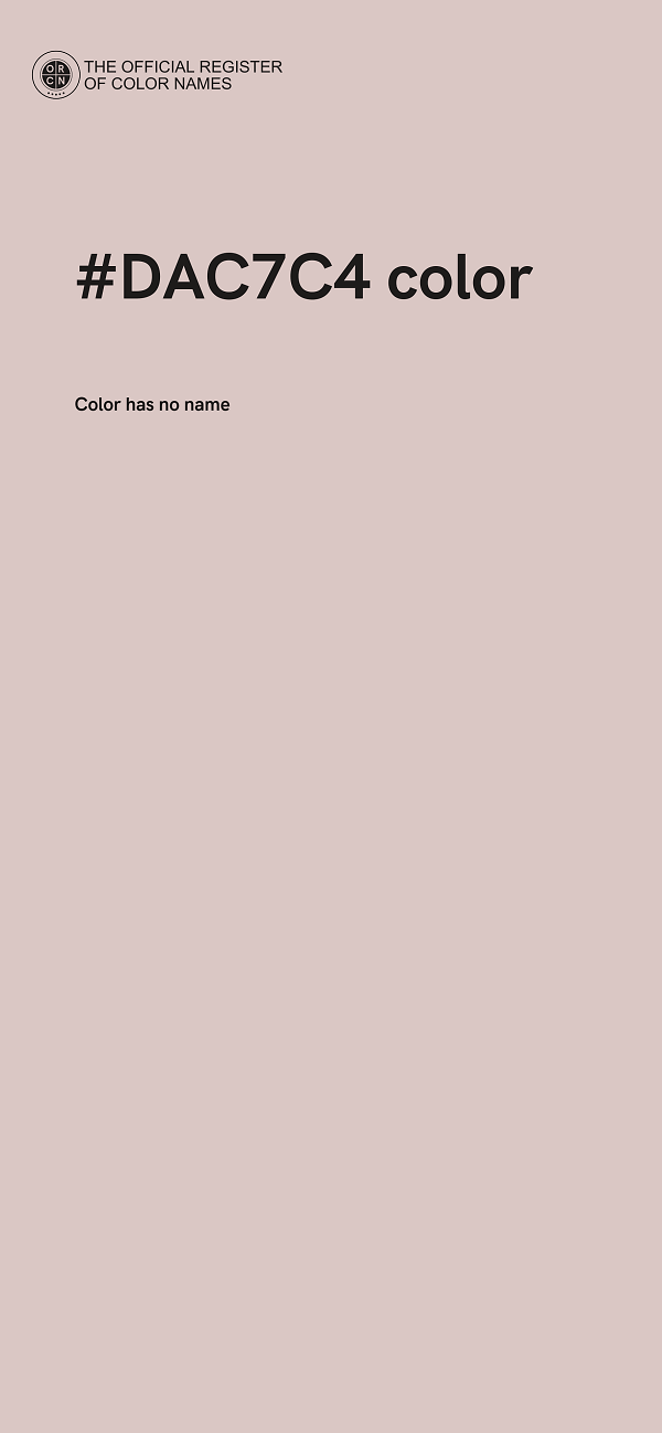 #DAC7C4 color image