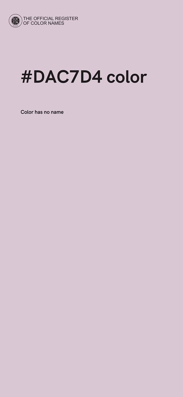 #DAC7D4 color image