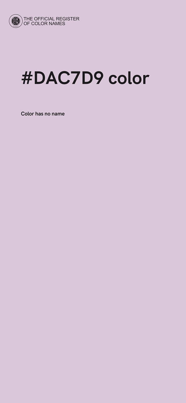 #DAC7D9 color image
