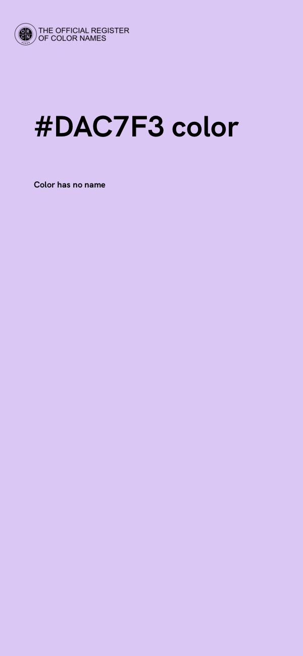 #DAC7F3 color image