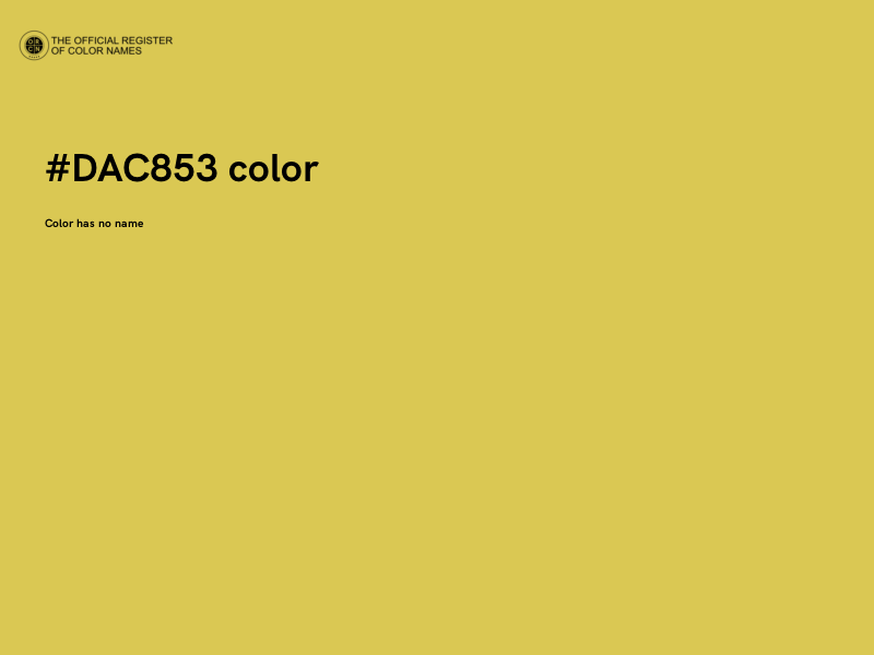 #DAC853 color image