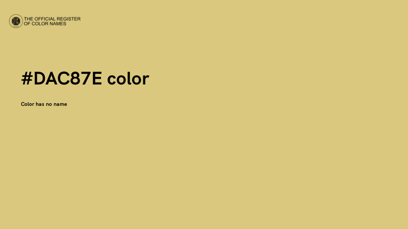 #DAC87E color image
