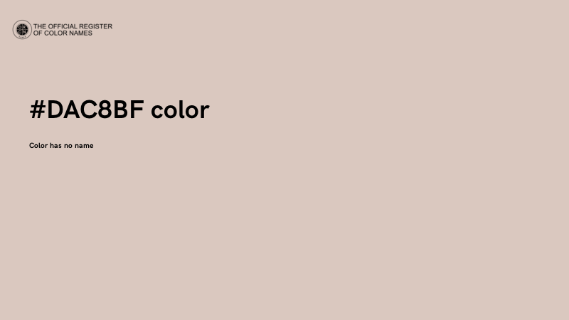 #DAC8BF color image