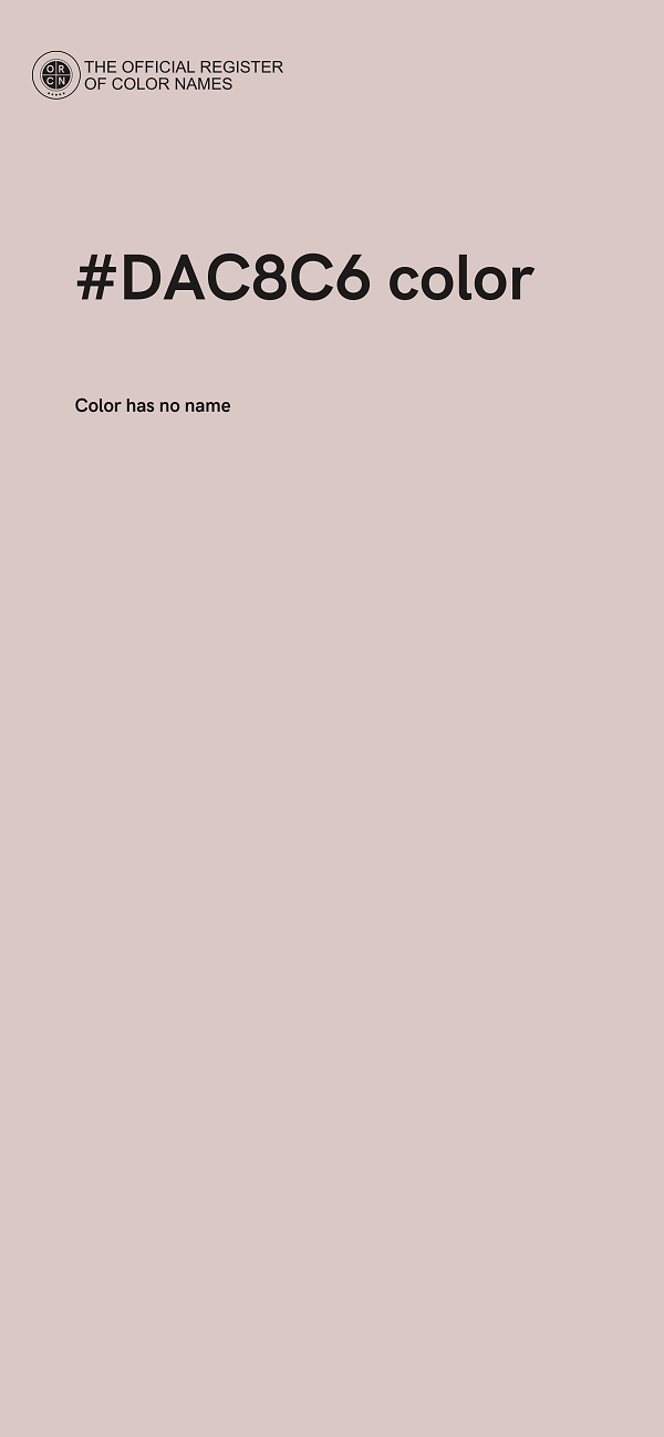 #DAC8C6 color image