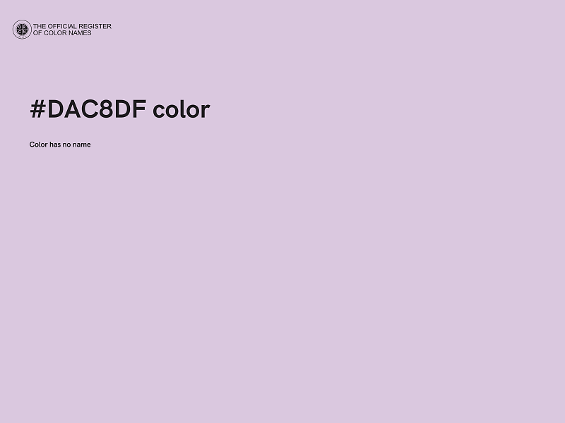 #DAC8DF color image