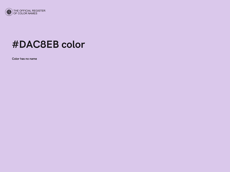 #DAC8EB color image