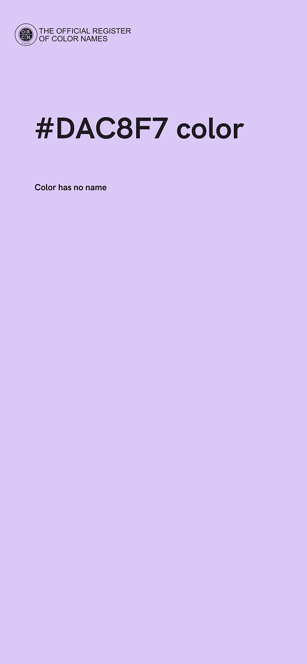 #DAC8F7 color image