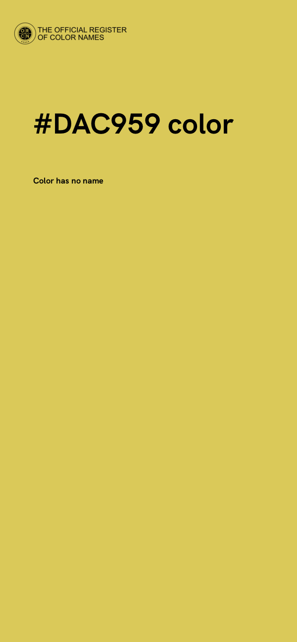 #DAC959 color image