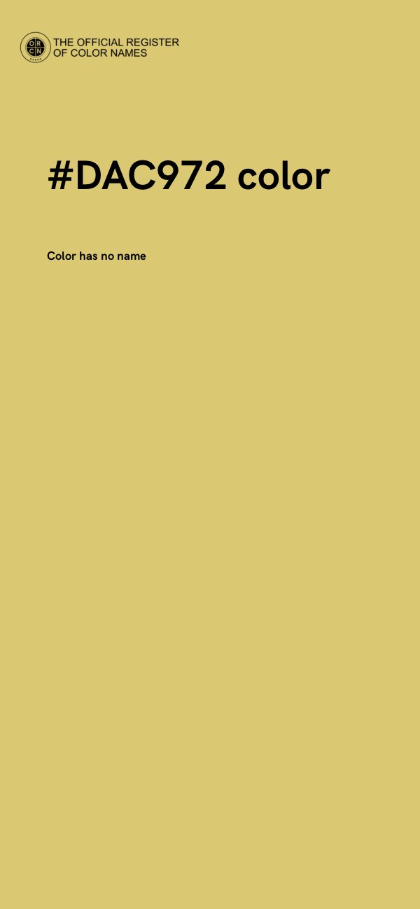 #DAC972 color image