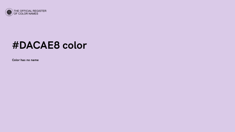 #DACAE8 color image