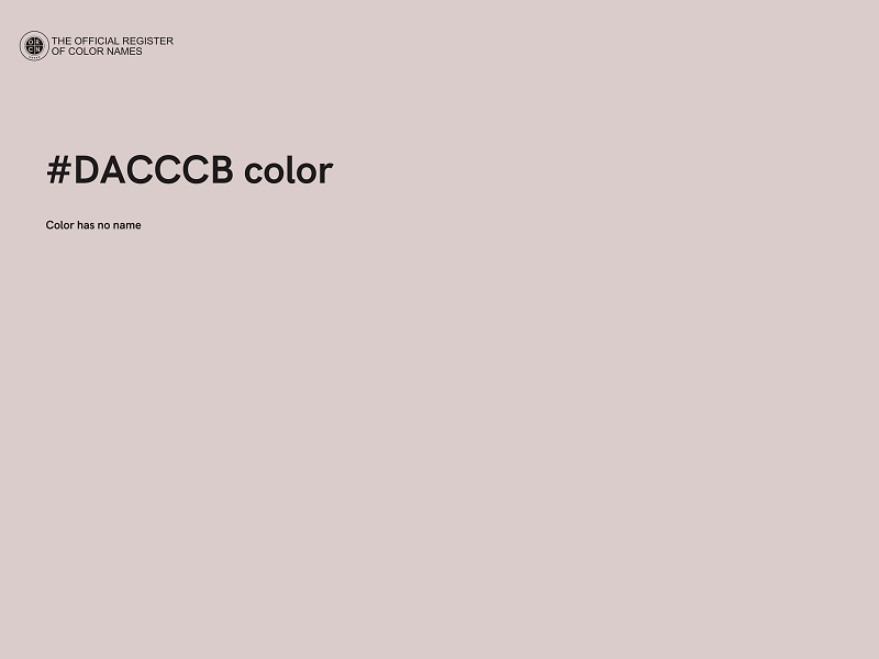 #DACCCB color image