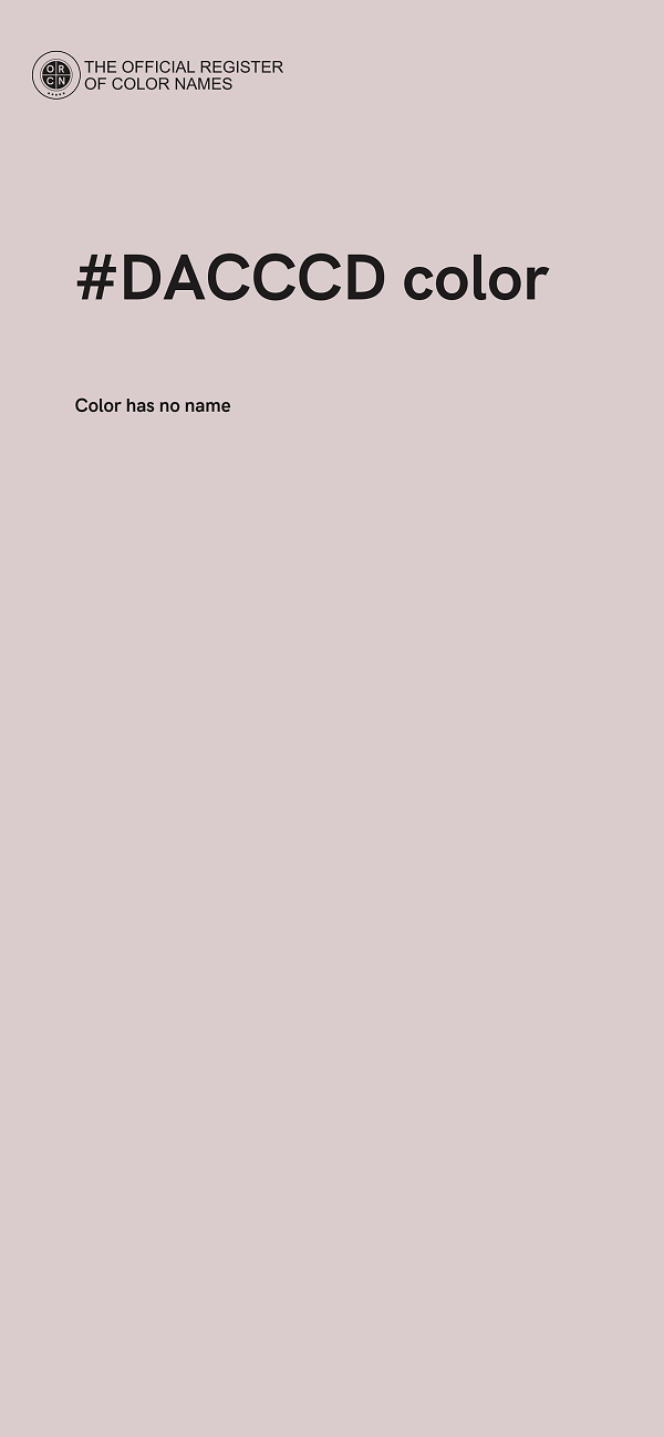#DACCCD color image