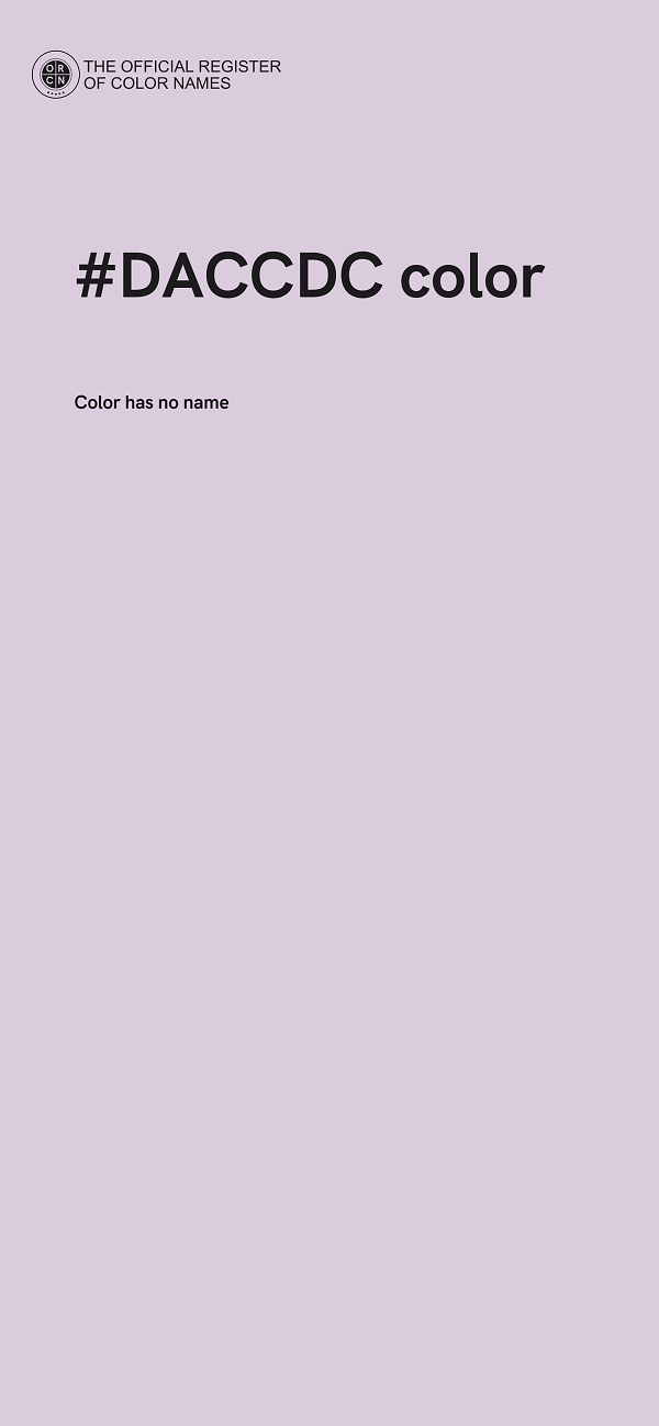 #DACCDC color image