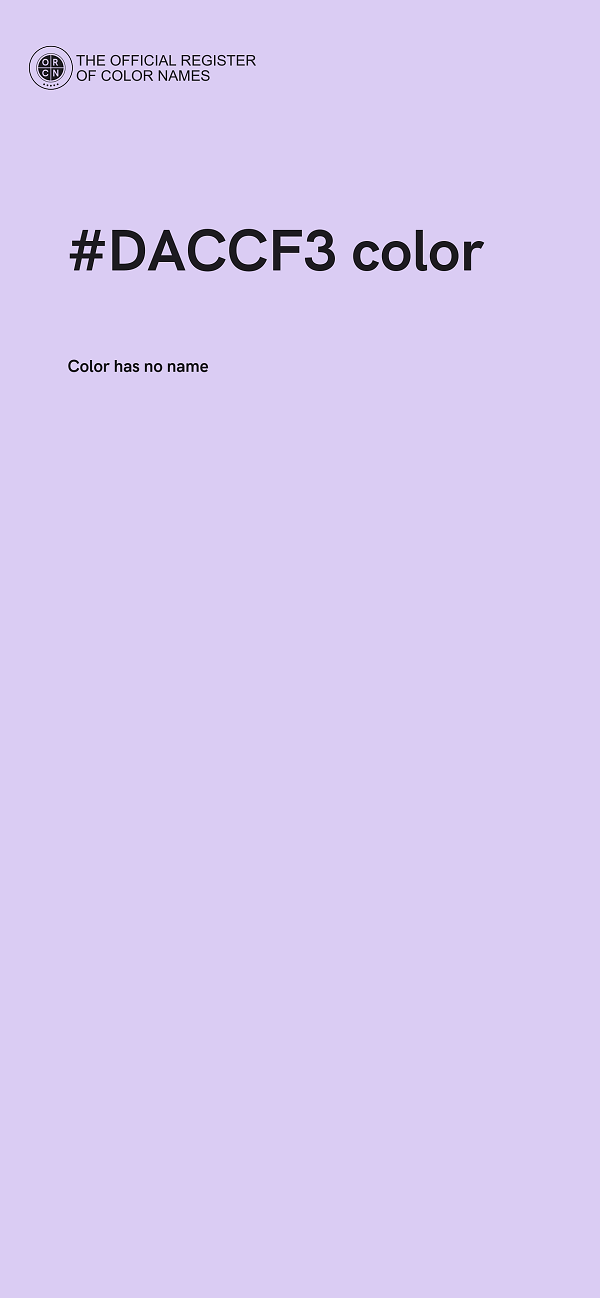 #DACCF3 color image