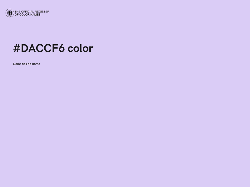 #DACCF6 color image