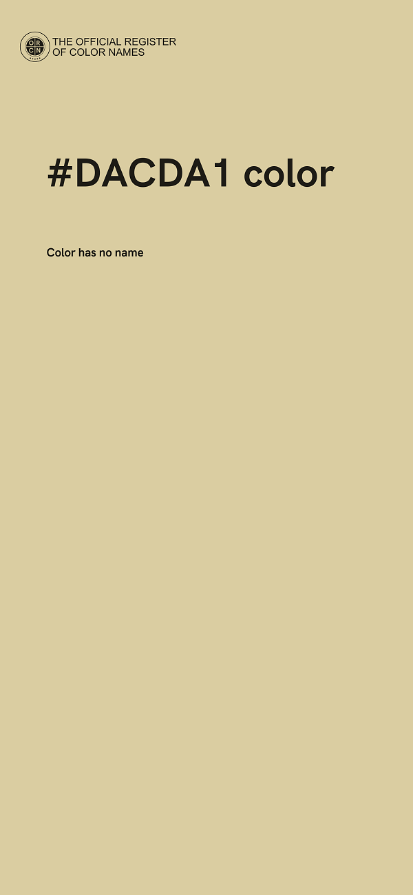 #DACDA1 color image