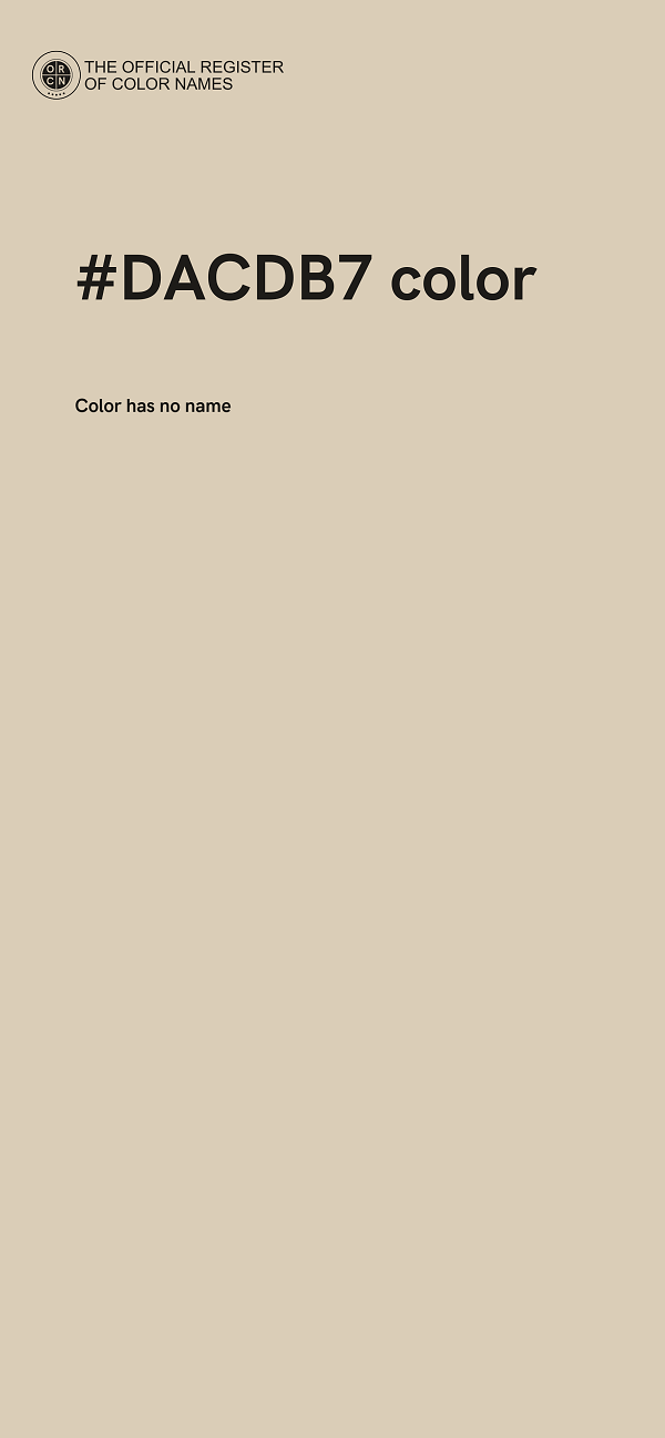 #DACDB7 color image