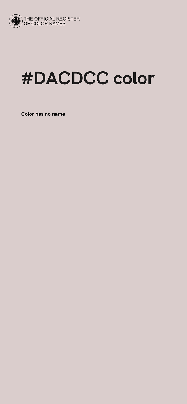 #DACDCC color image
