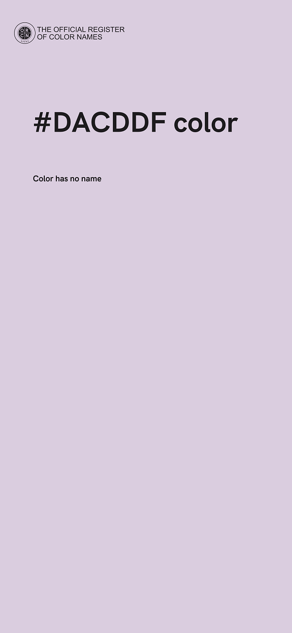 #DACDDF color image