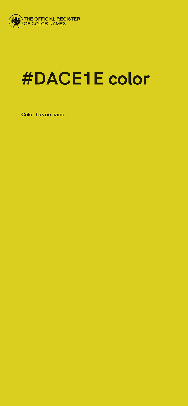 #DACE1E color image
