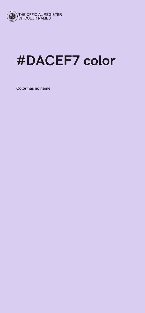 #DACEF7 color image