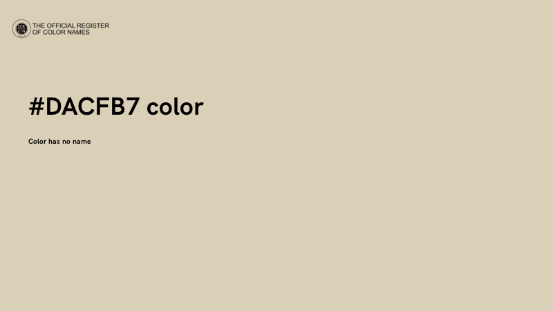 #DACFB7 color image