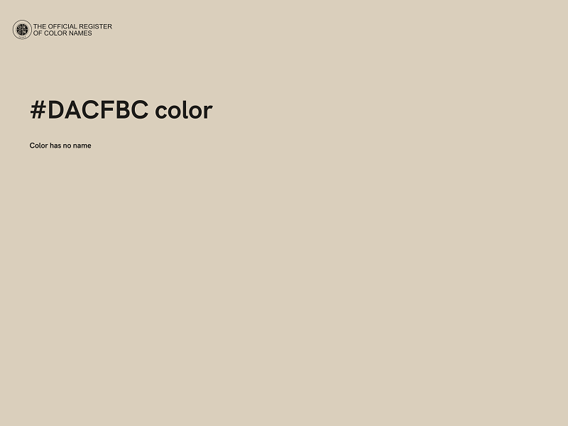 #DACFBC color image