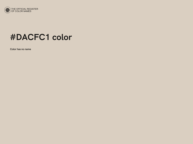 #DACFC1 color image