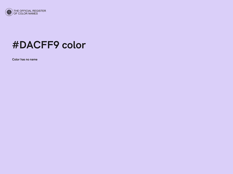 #DACFF9 color image