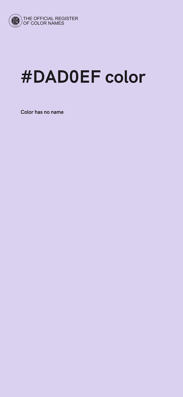 #DAD0EF color image