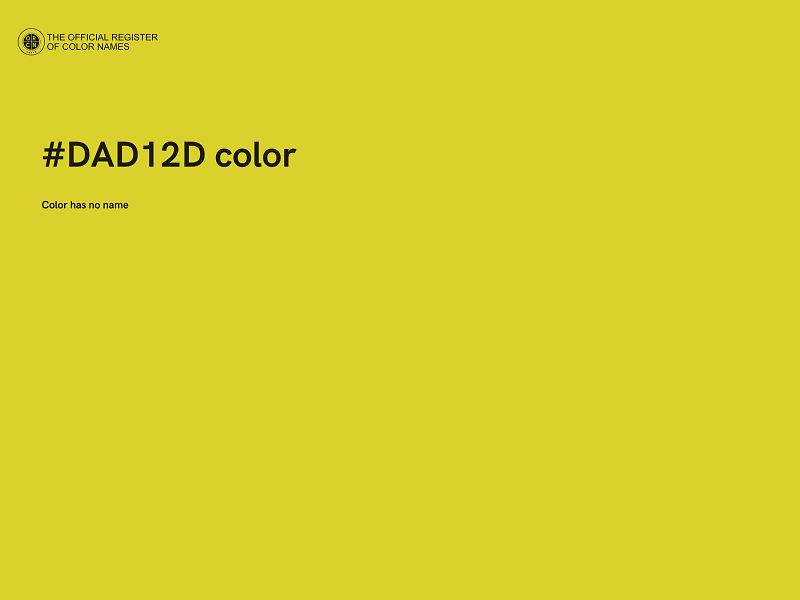 #DAD12D color image