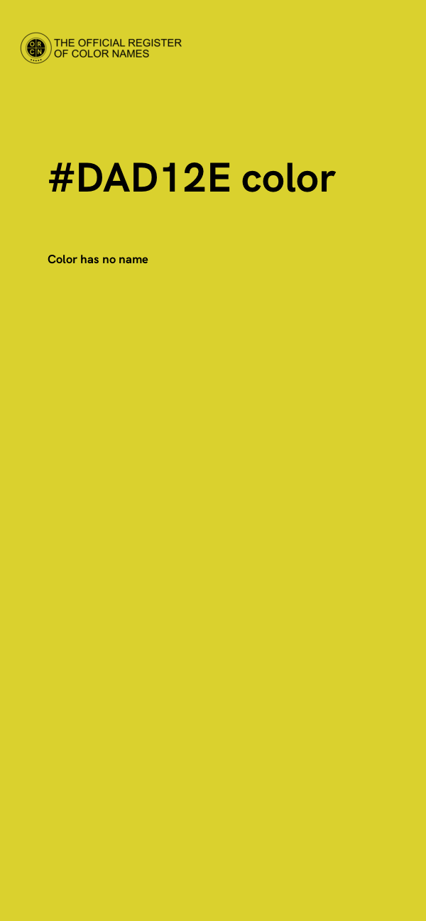 #DAD12E color image