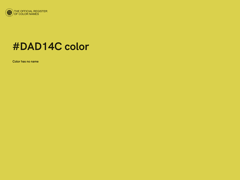 #DAD14C color image