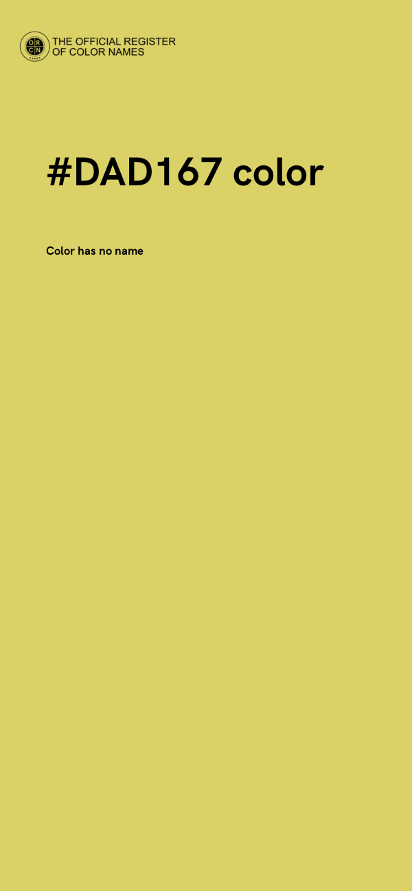 #DAD167 color image