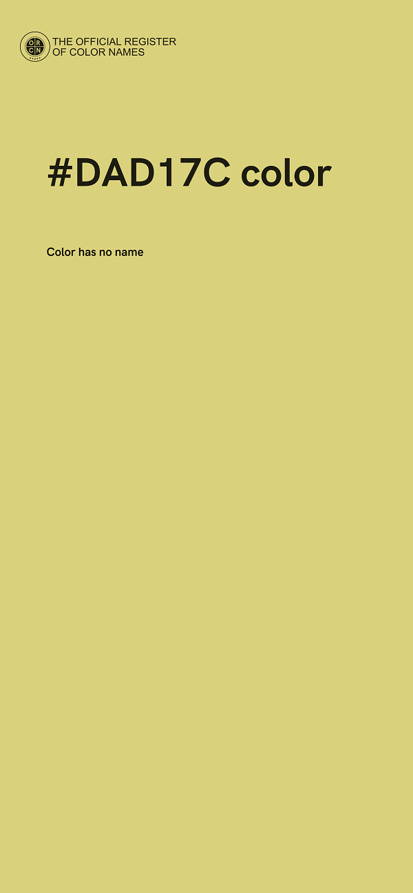 #DAD17C color image